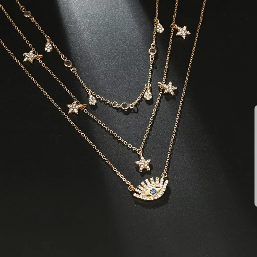 ♡Glory♡ Layered Necklace - Picture 2 of 6